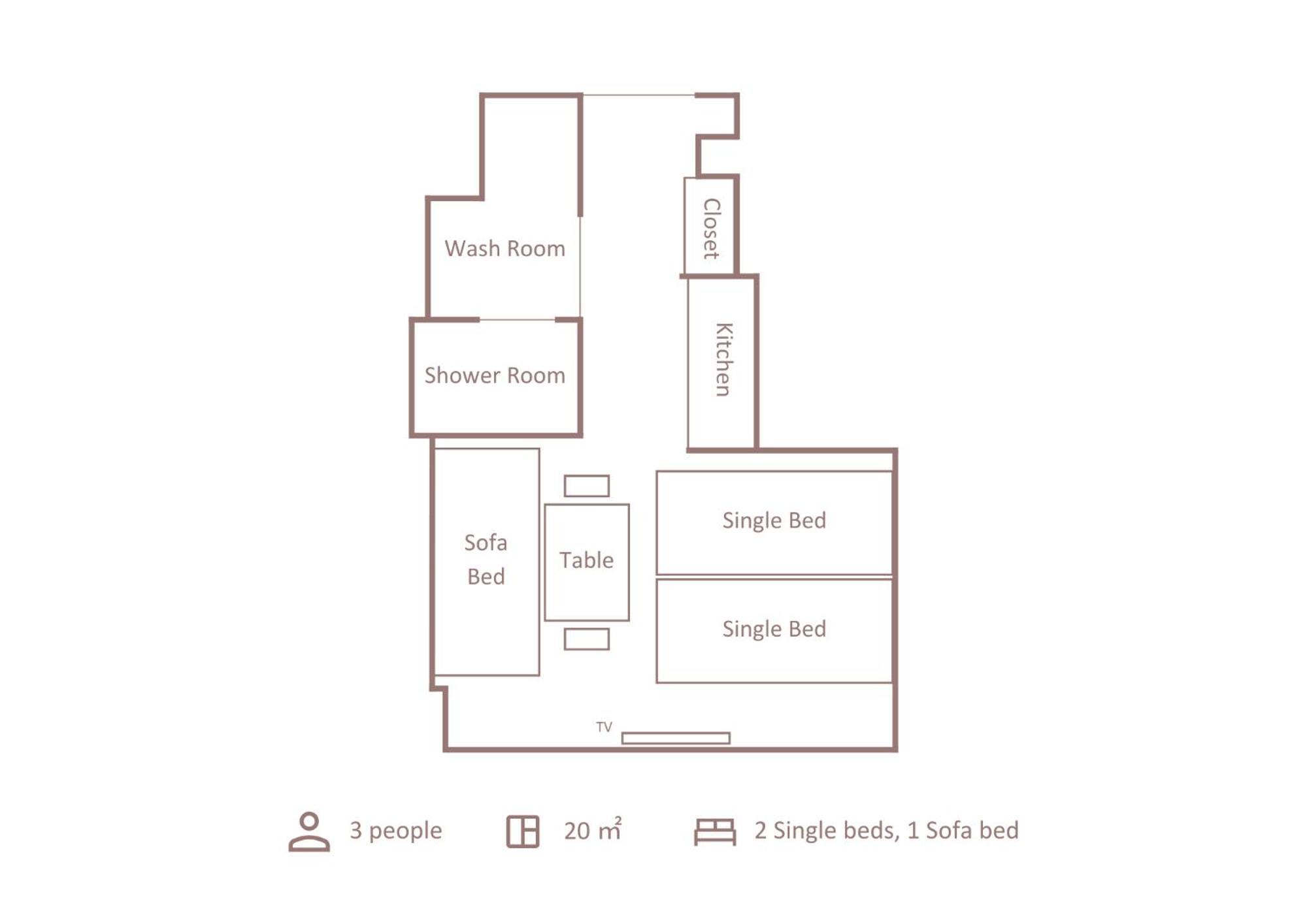 Economy Triple Room